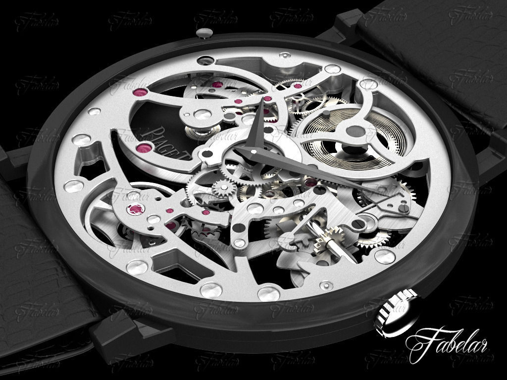 Watch mechanism 3D model_5
