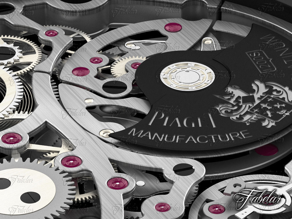 Watch mechanism 3D model_7