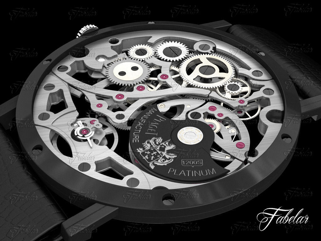 Watch mechanism 3D model_2