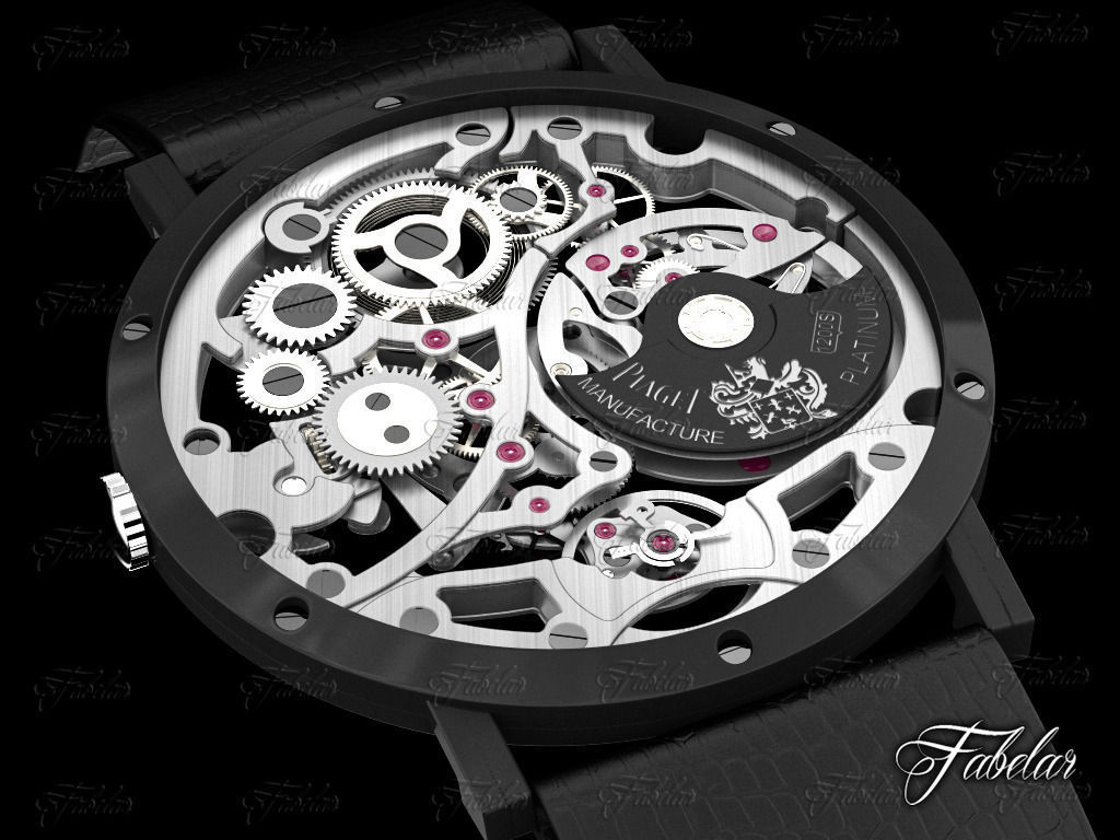 Watch mechanism 3D model_1