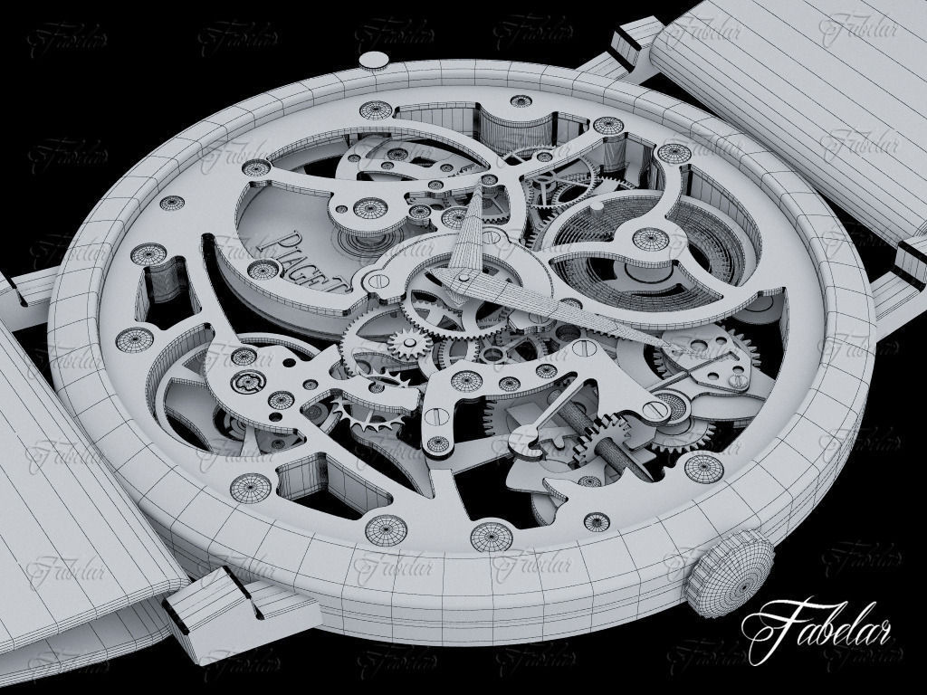 Watch mechanism 3D model_12