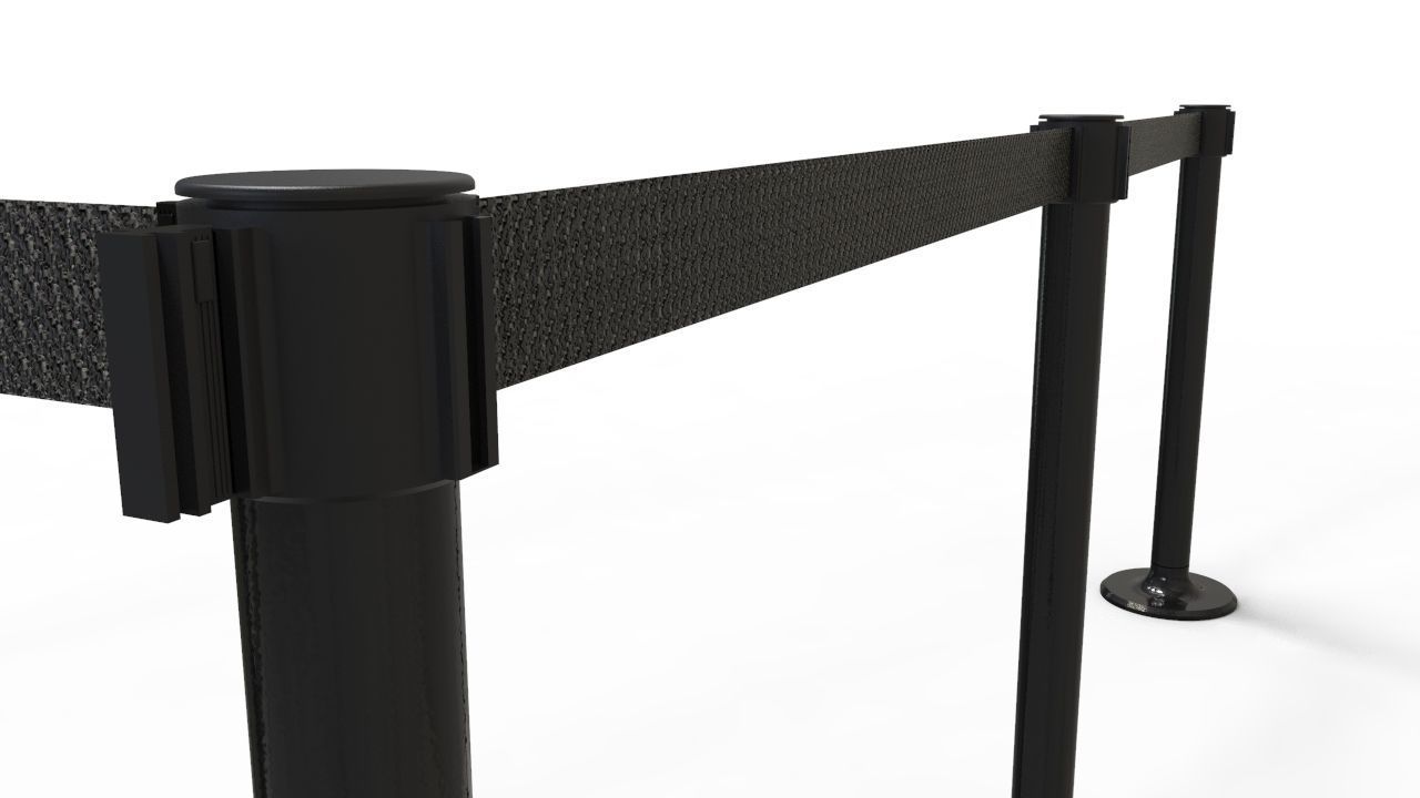 rope post 3D model_1