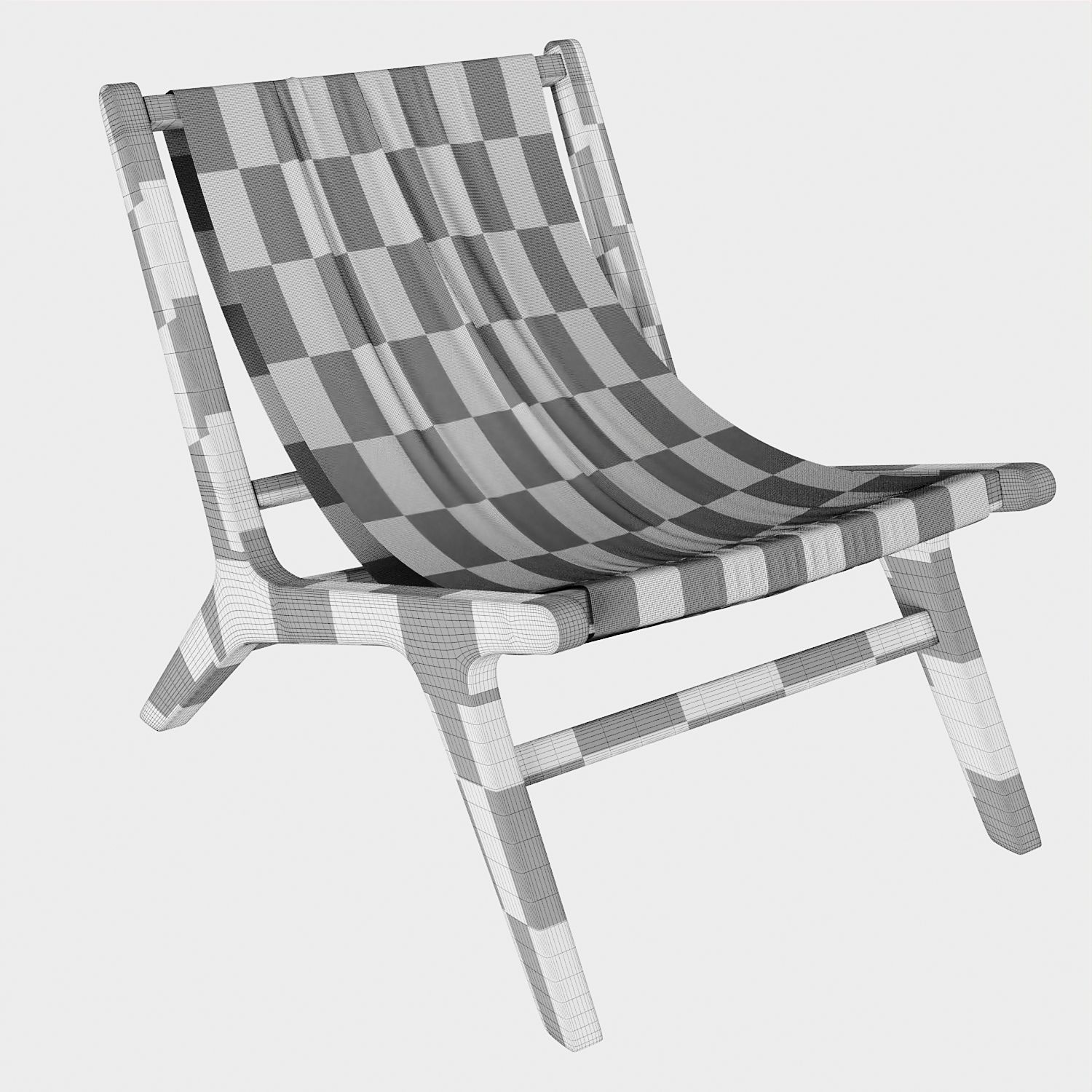 NAIROBI Garden Armchair No6 Low-poly 3D model_4