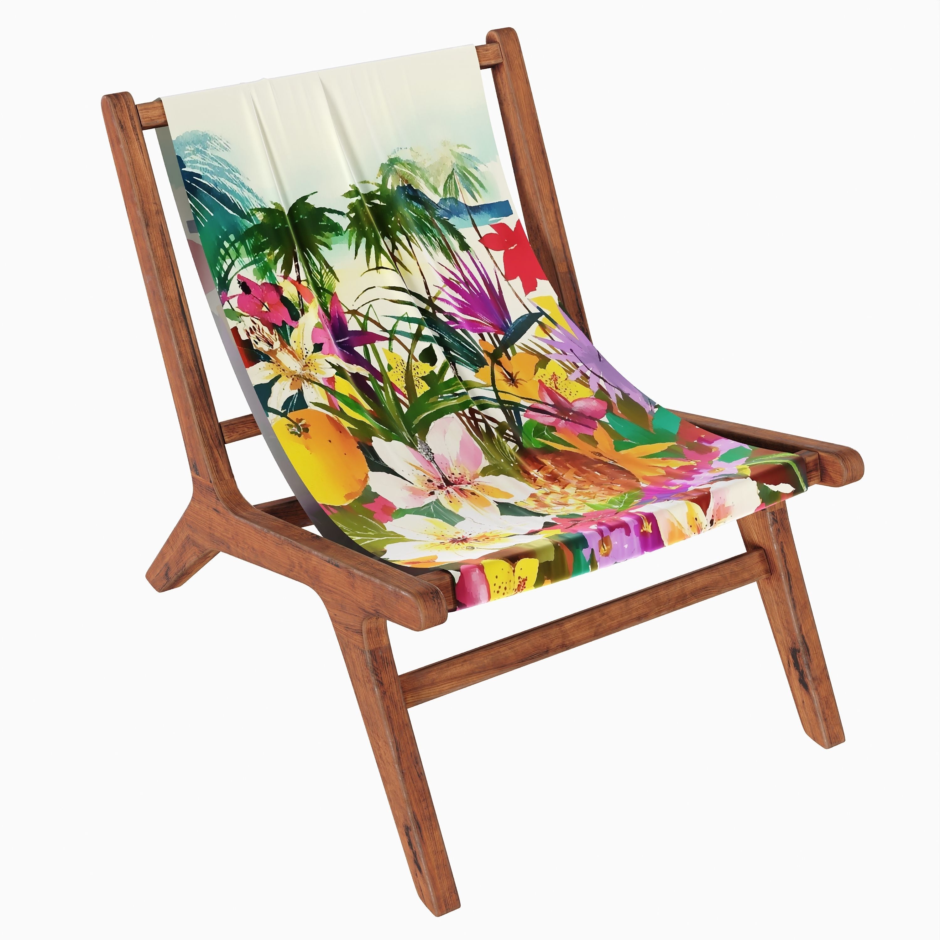 NAIROBI Garden Armchair No6 Low-poly 3D model_2