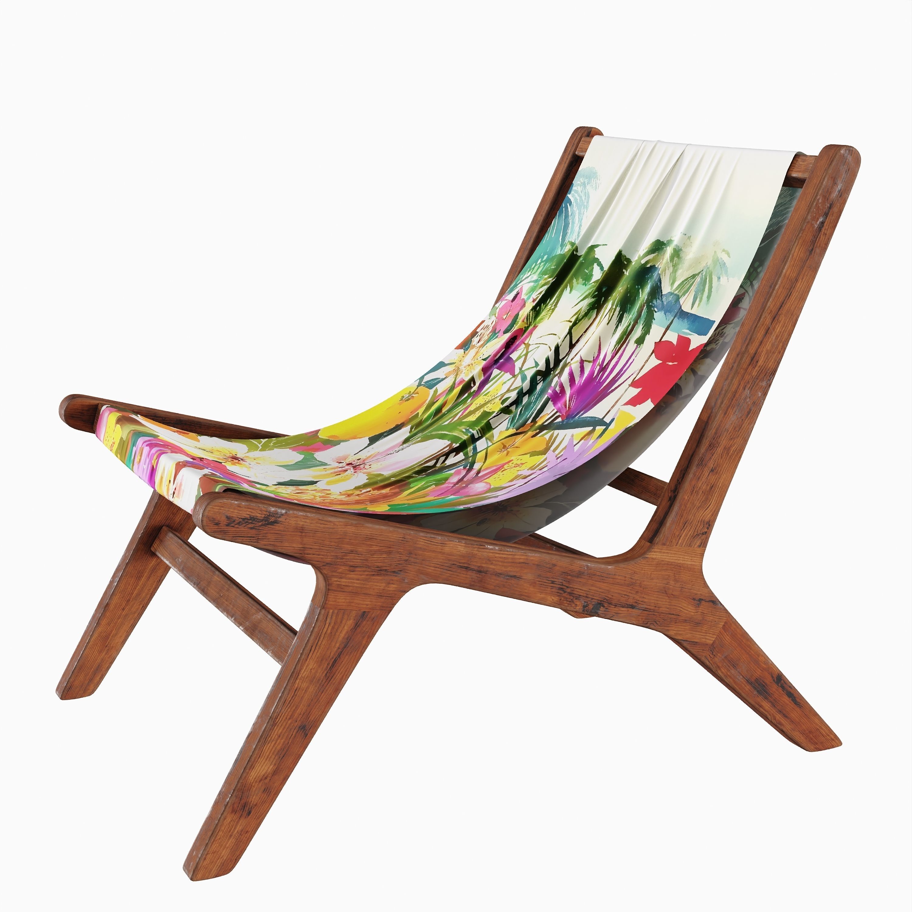 NAIROBI Garden Armchair No6 Low-poly 3D model_1