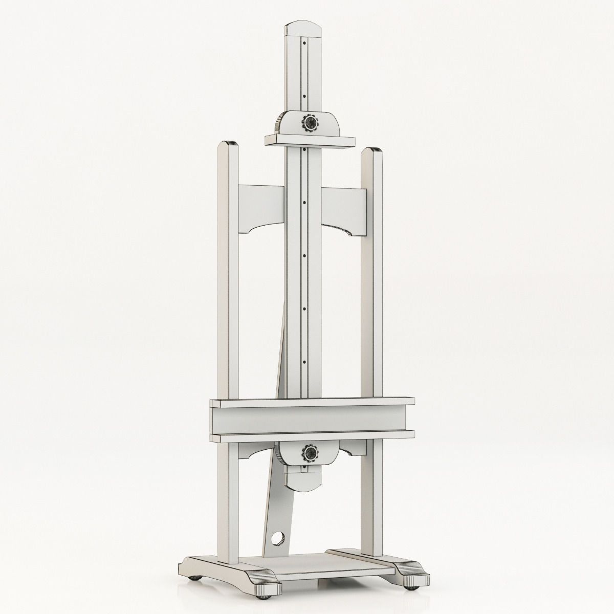 Restoration Hardware 80 TV Easel 3D model_5