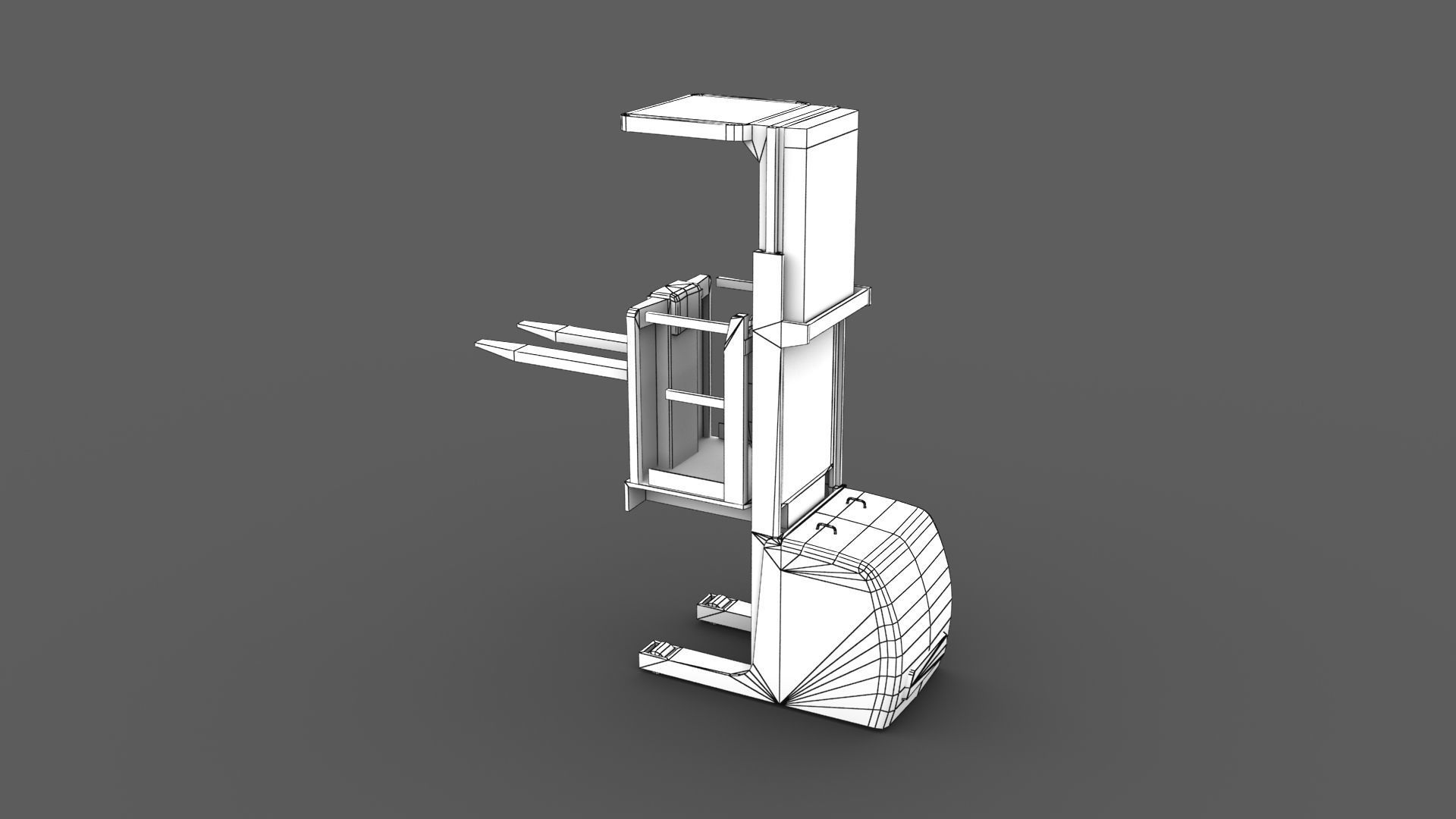Order Picker Low-poly 3D model_13