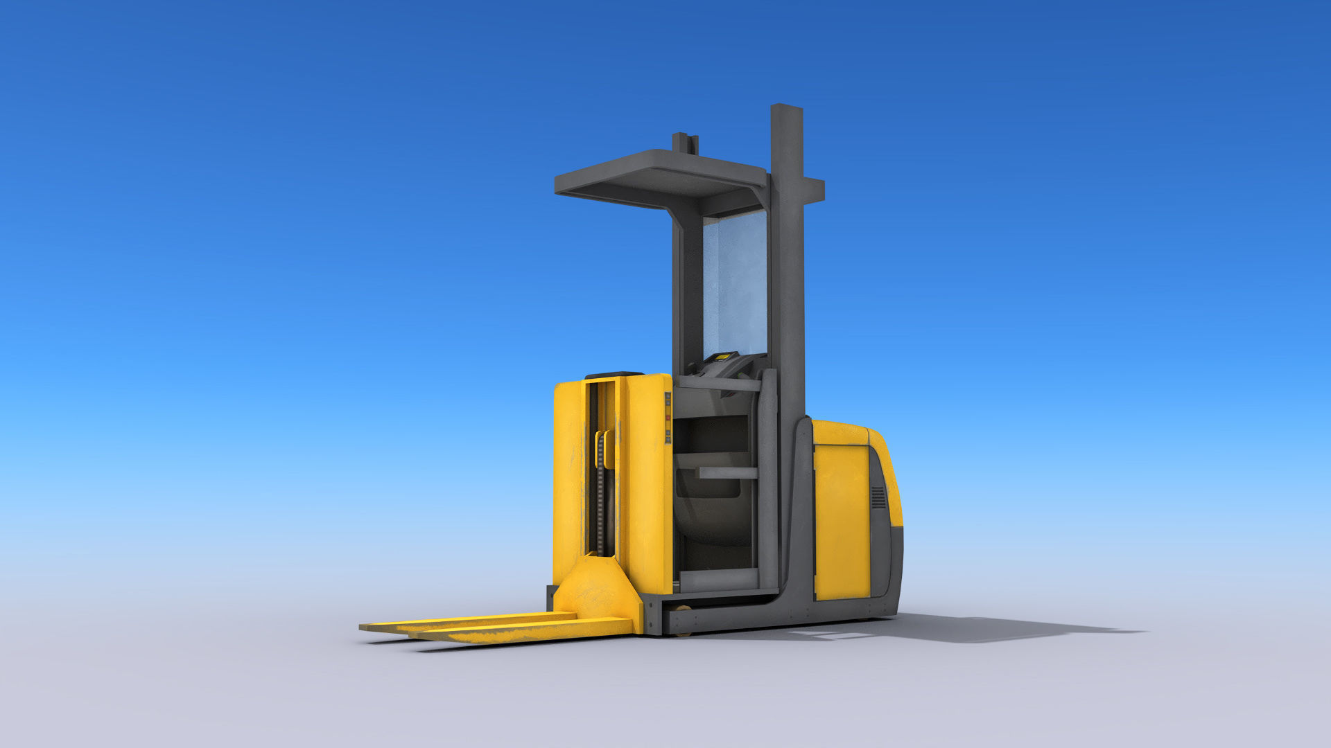 Order Picker Low-poly 3D model_7