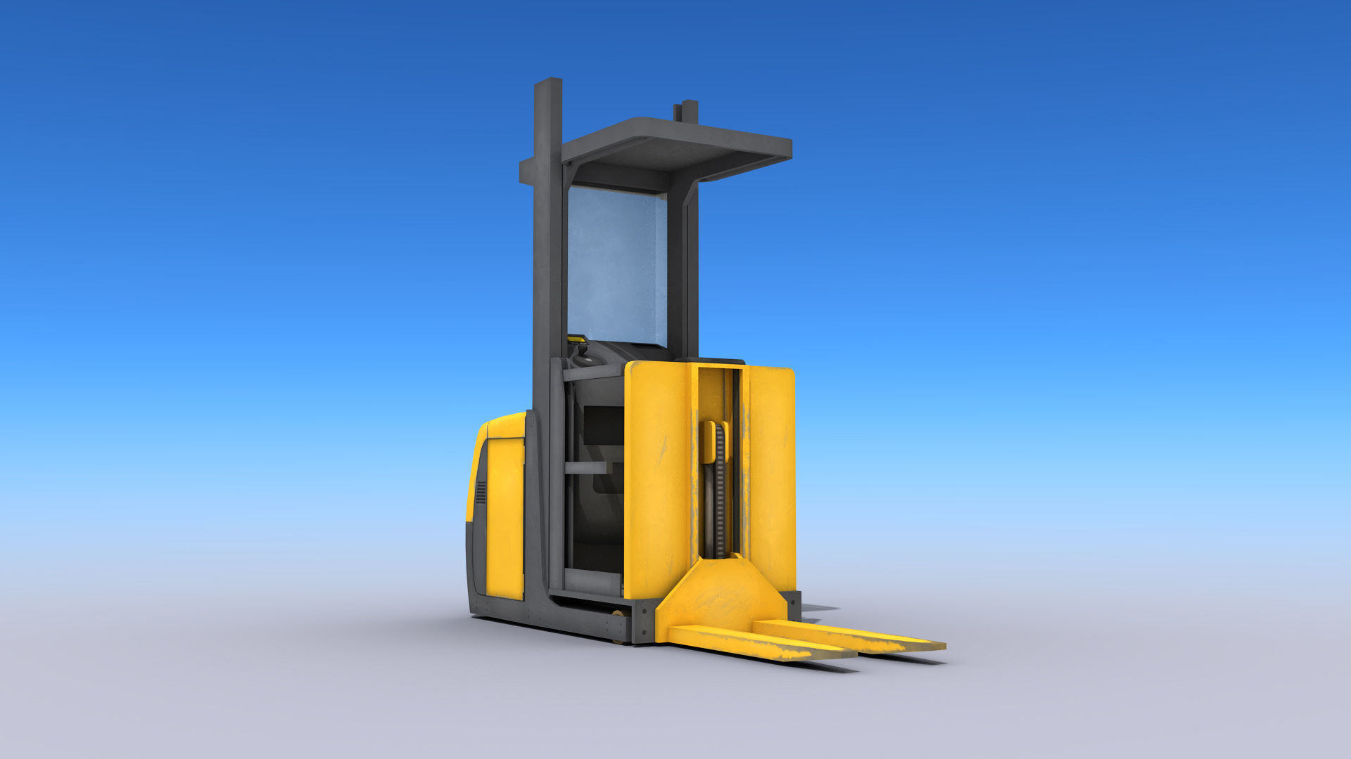 Order Picker Low-poly 3D model_1