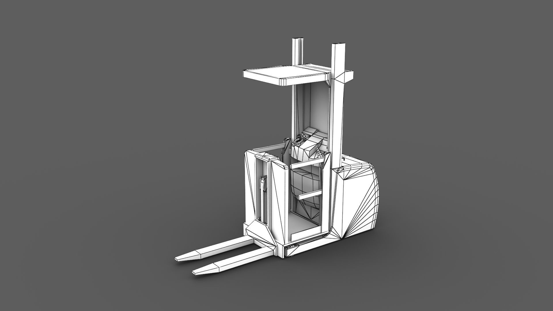 Order Picker Low-poly 3D model_10