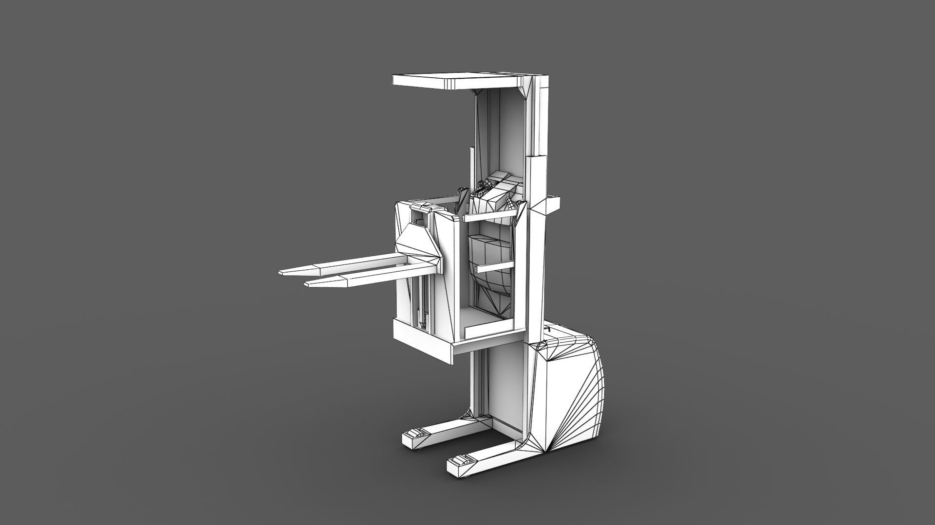 Order Picker Low-poly 3D model_12