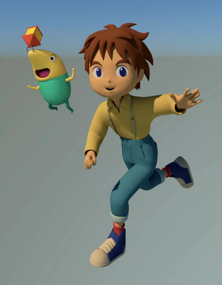 Oliver and Drippy  Lowpoly 3D model_0