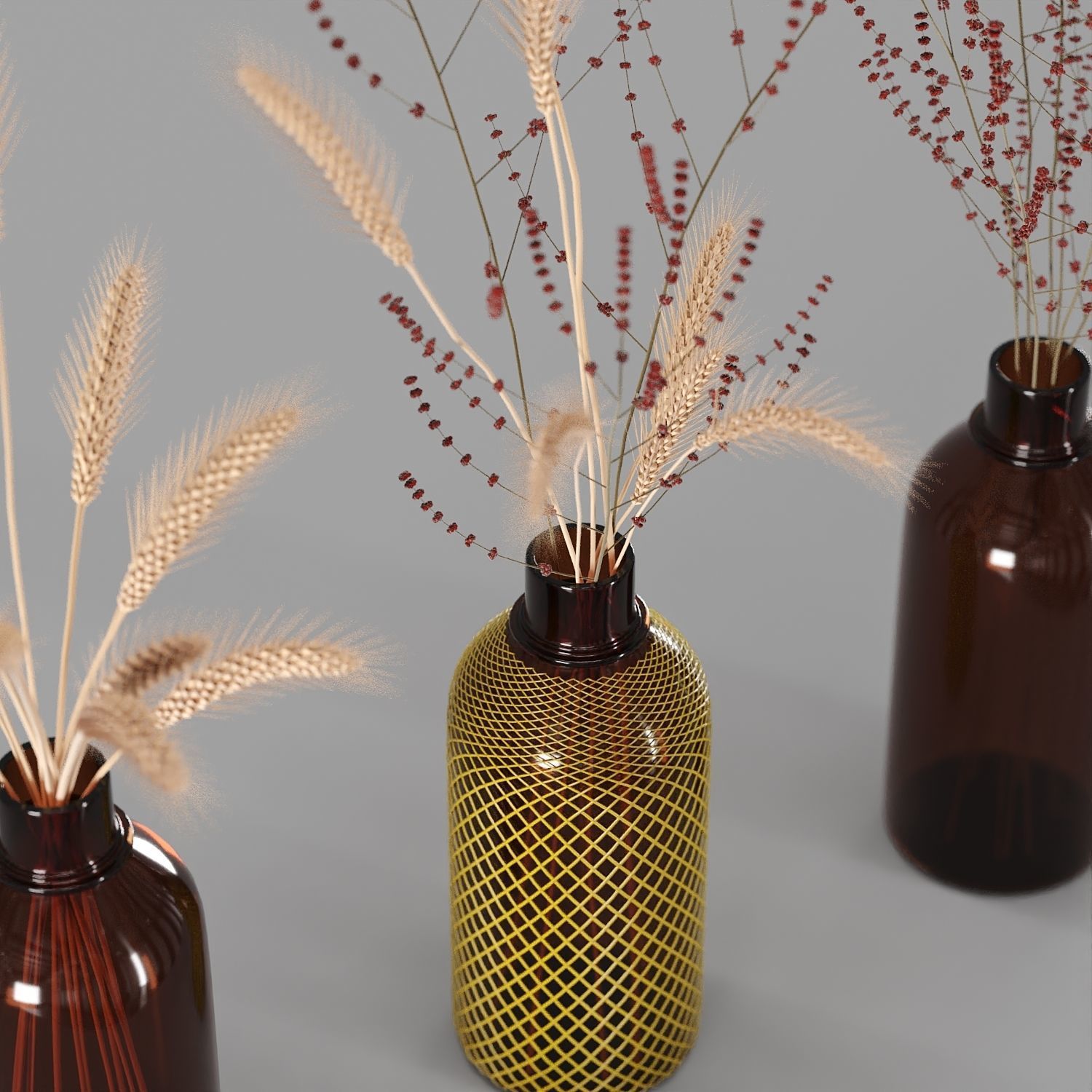 Hemase Collection Bouquet No5 Low-poly 3D model_1