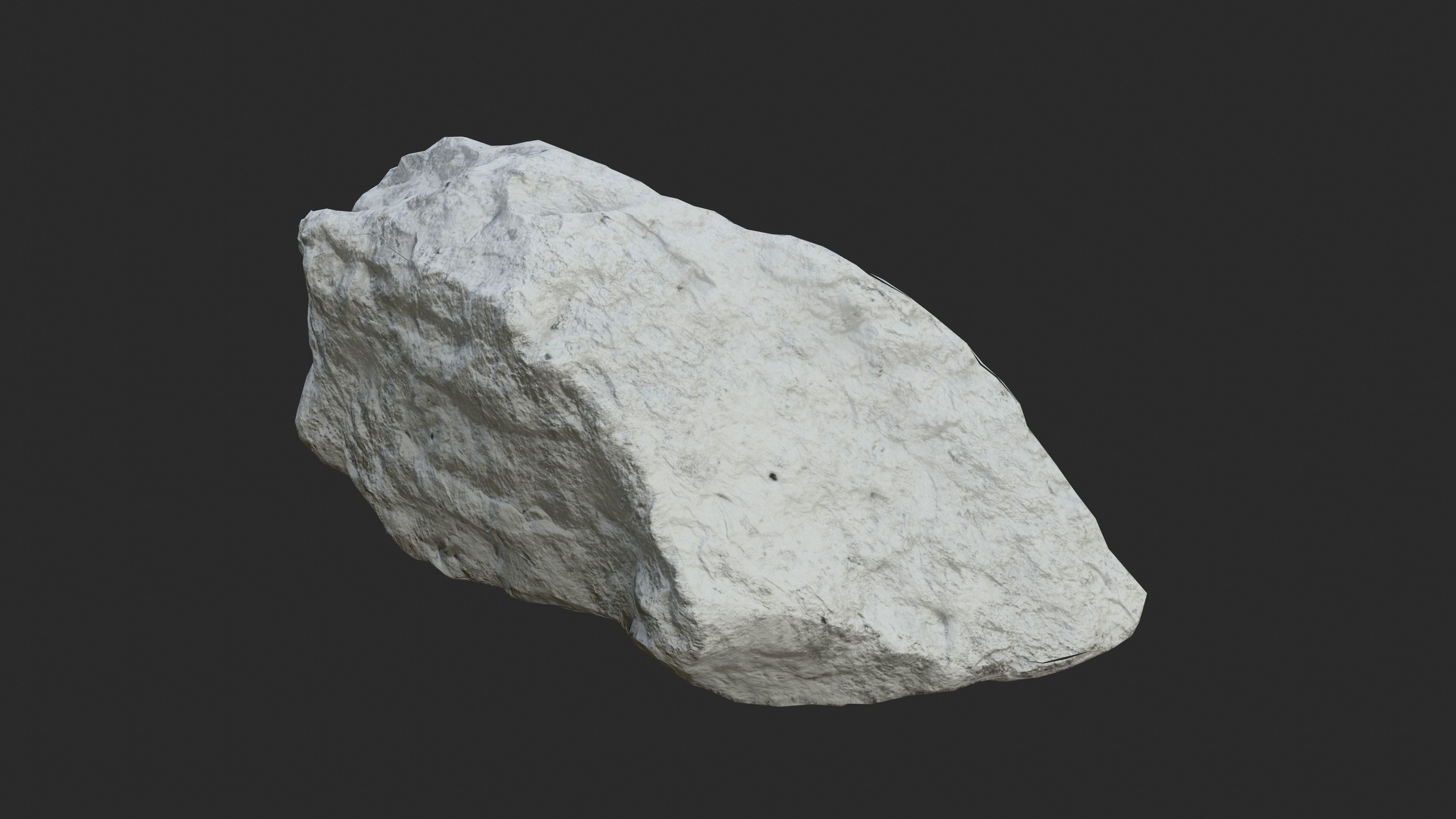 PBR Scanned Rock Low-poly 3D model_1