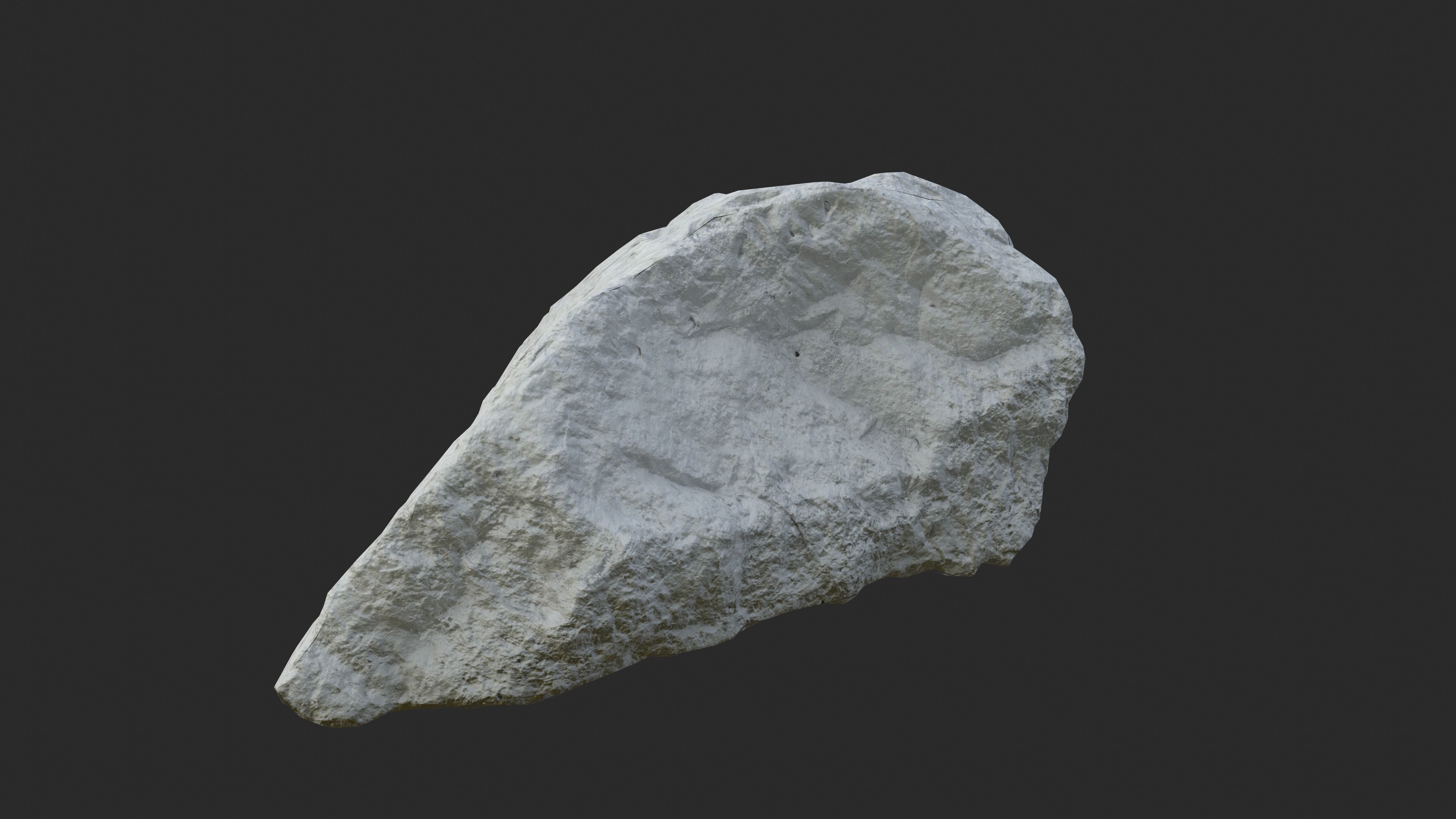 PBR Scanned Rock Low-poly 3D model_3