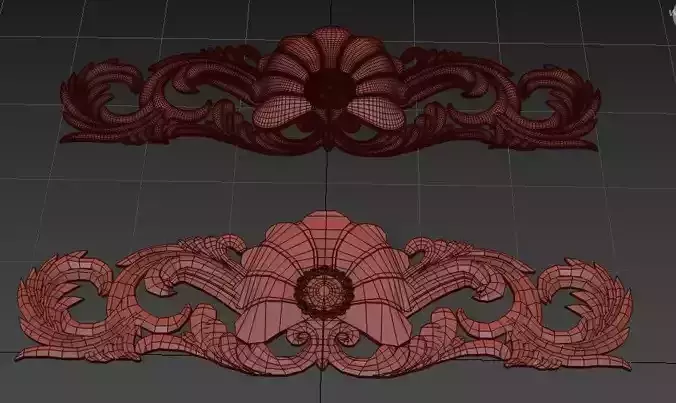 Element ornate carved ornament