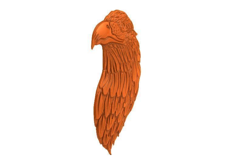 Eagle bas -relief 3D print model_1