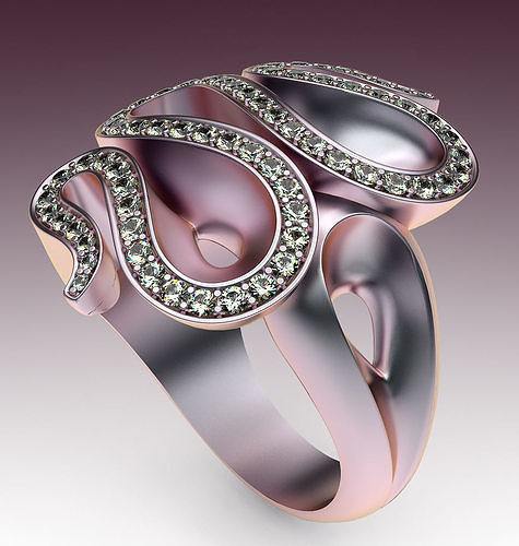 Ring Wave 3D print model