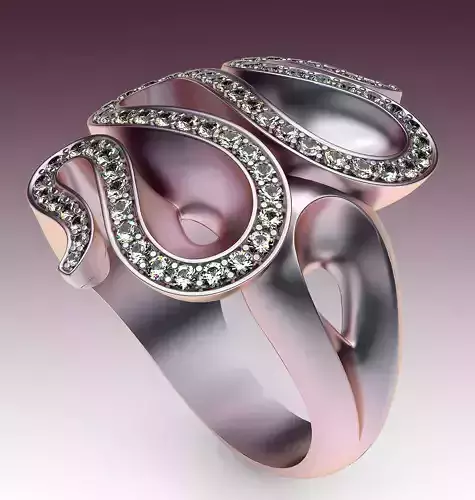 Ring Wave 3D print model
