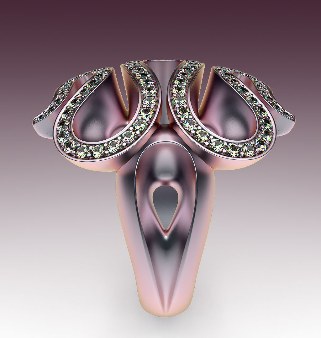 Ring Wave 3D print model_1