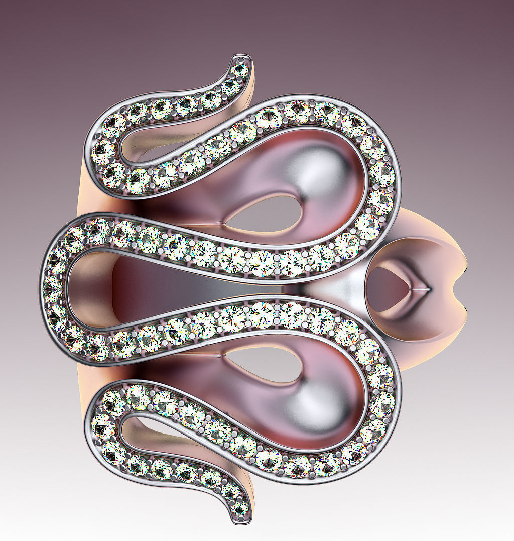 Ring Wave 3D print model_2