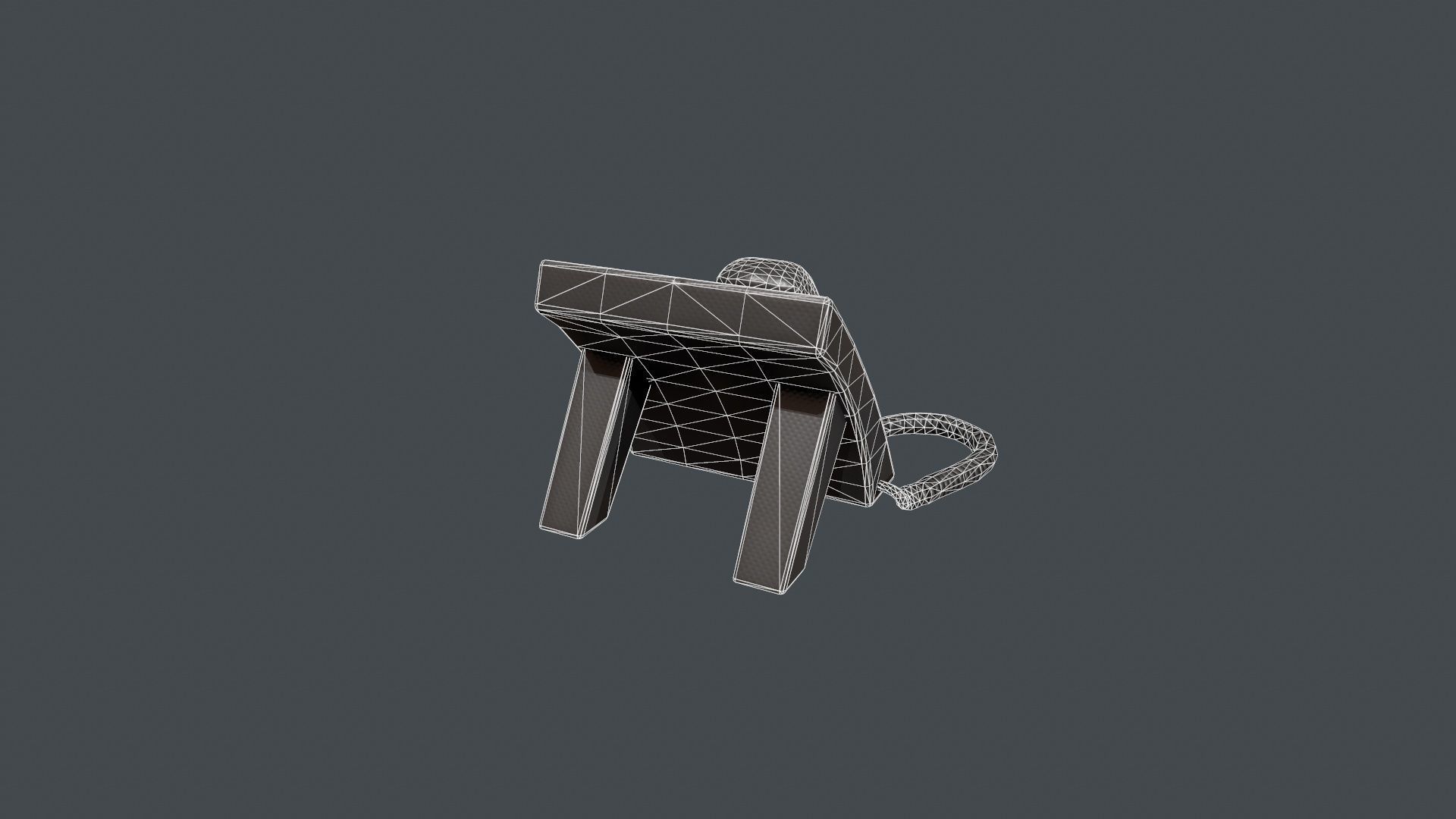 Office Phone Low-poly 3D model_15