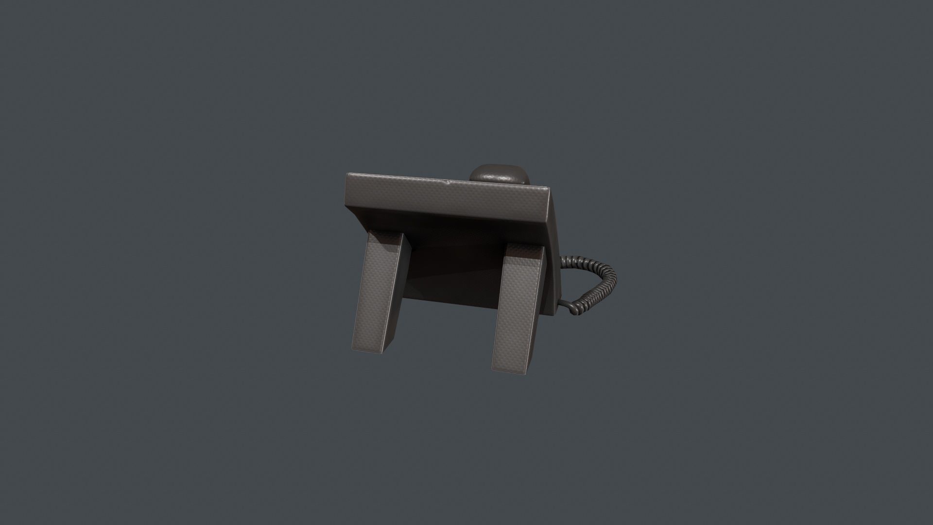 Office Phone Low-poly 3D model_5