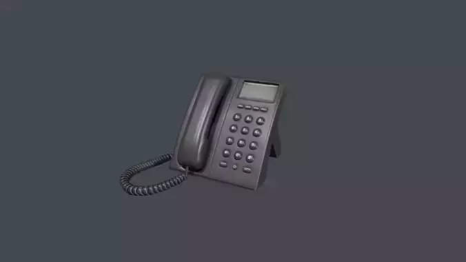 Office Phone Low-poly 3D model