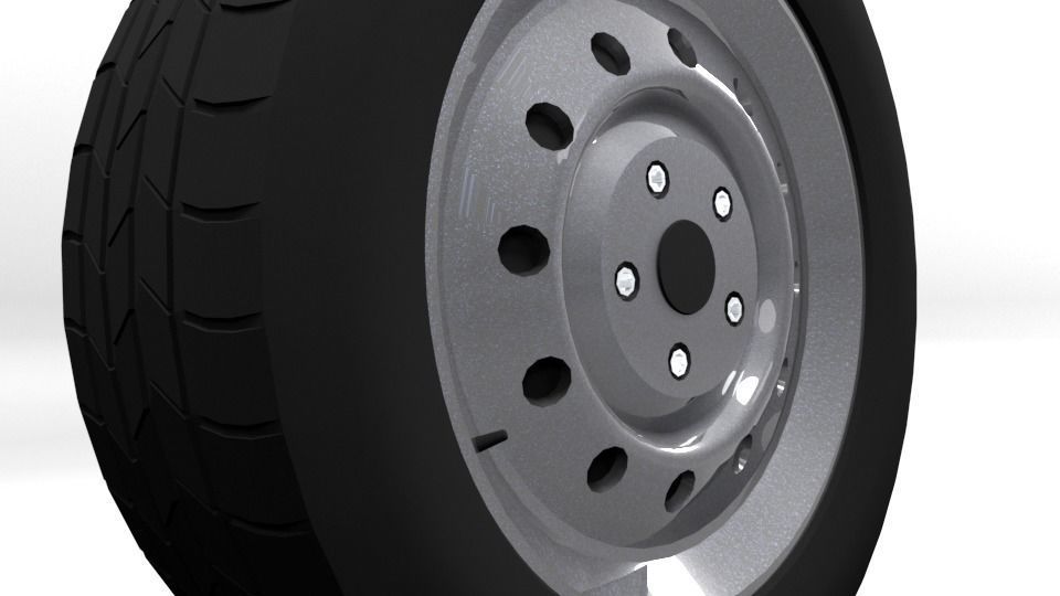 STEEL RIM 3D model_4