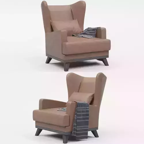 Hoff Ludwig Armchair Brown