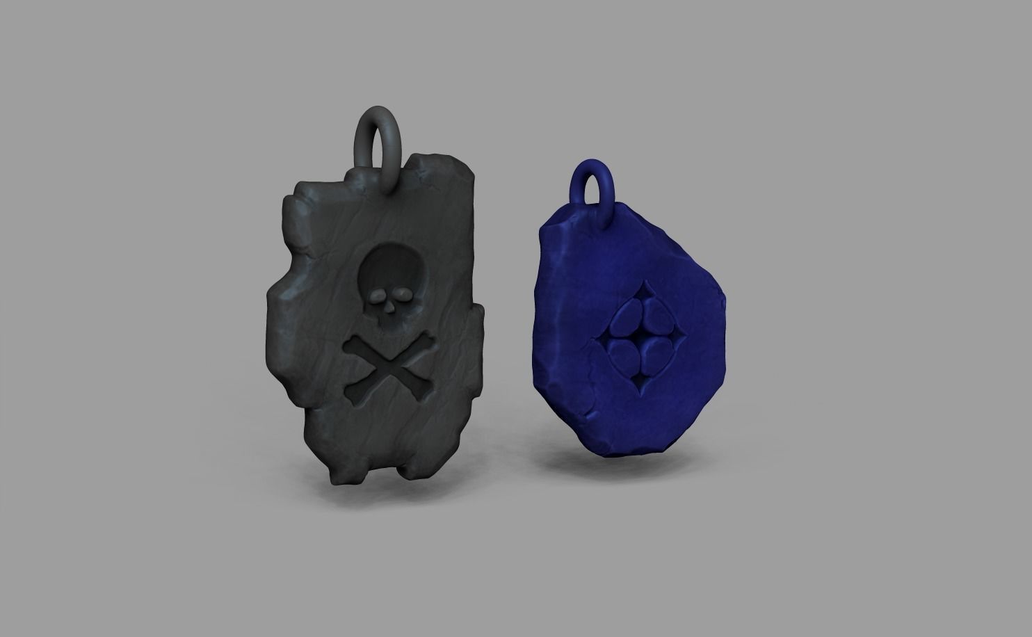 Tibia Miniature Runes - SD UH Keychain 3D print model_3