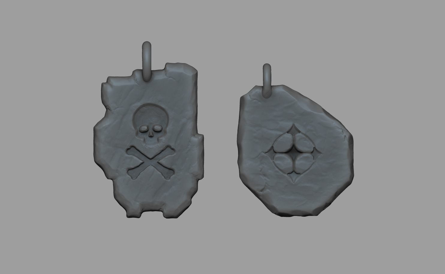Tibia Miniature Runes - SD UH Keychain 3D print model_1