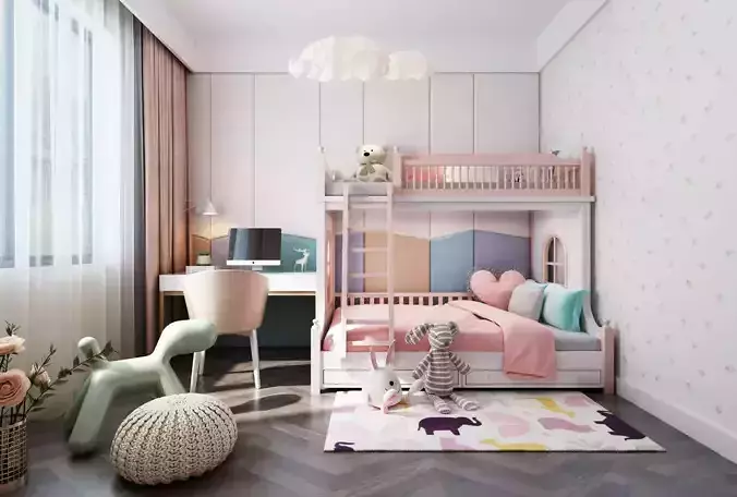 Children s room Free 3D model