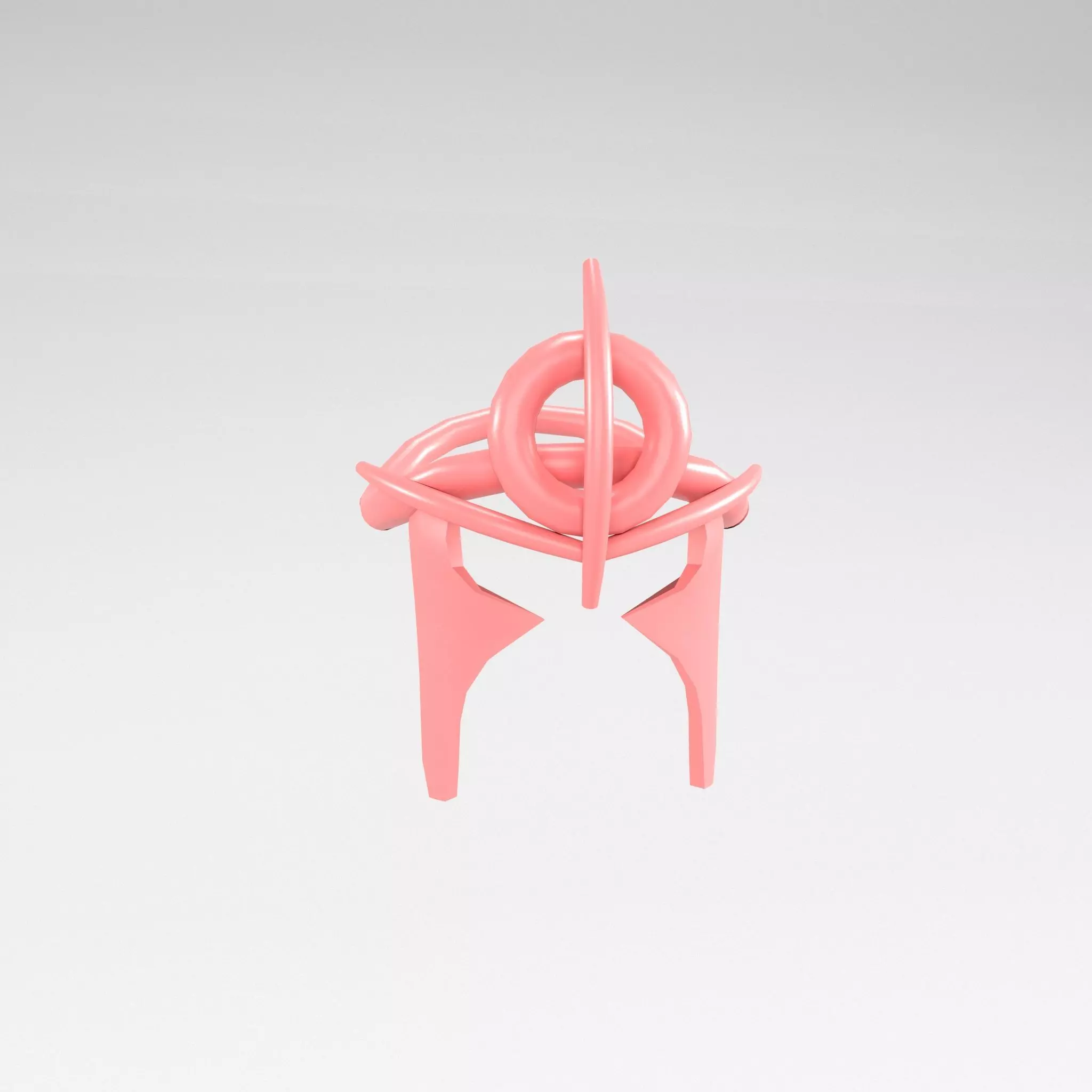 Low Poly Helmet v1 005 Low-poly 3D model_0