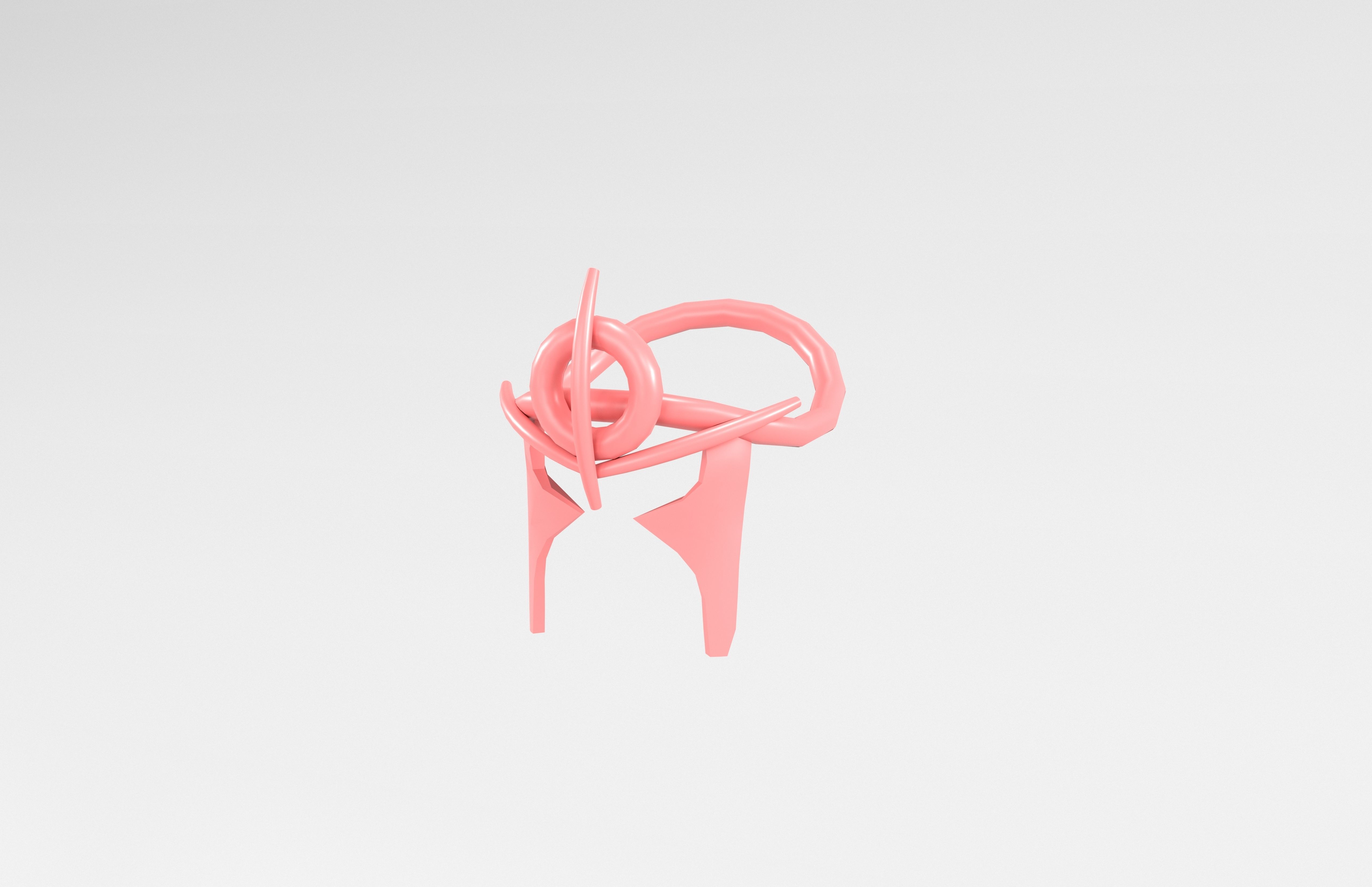 Low Poly Helmet v1 005 Low-poly 3D model_2