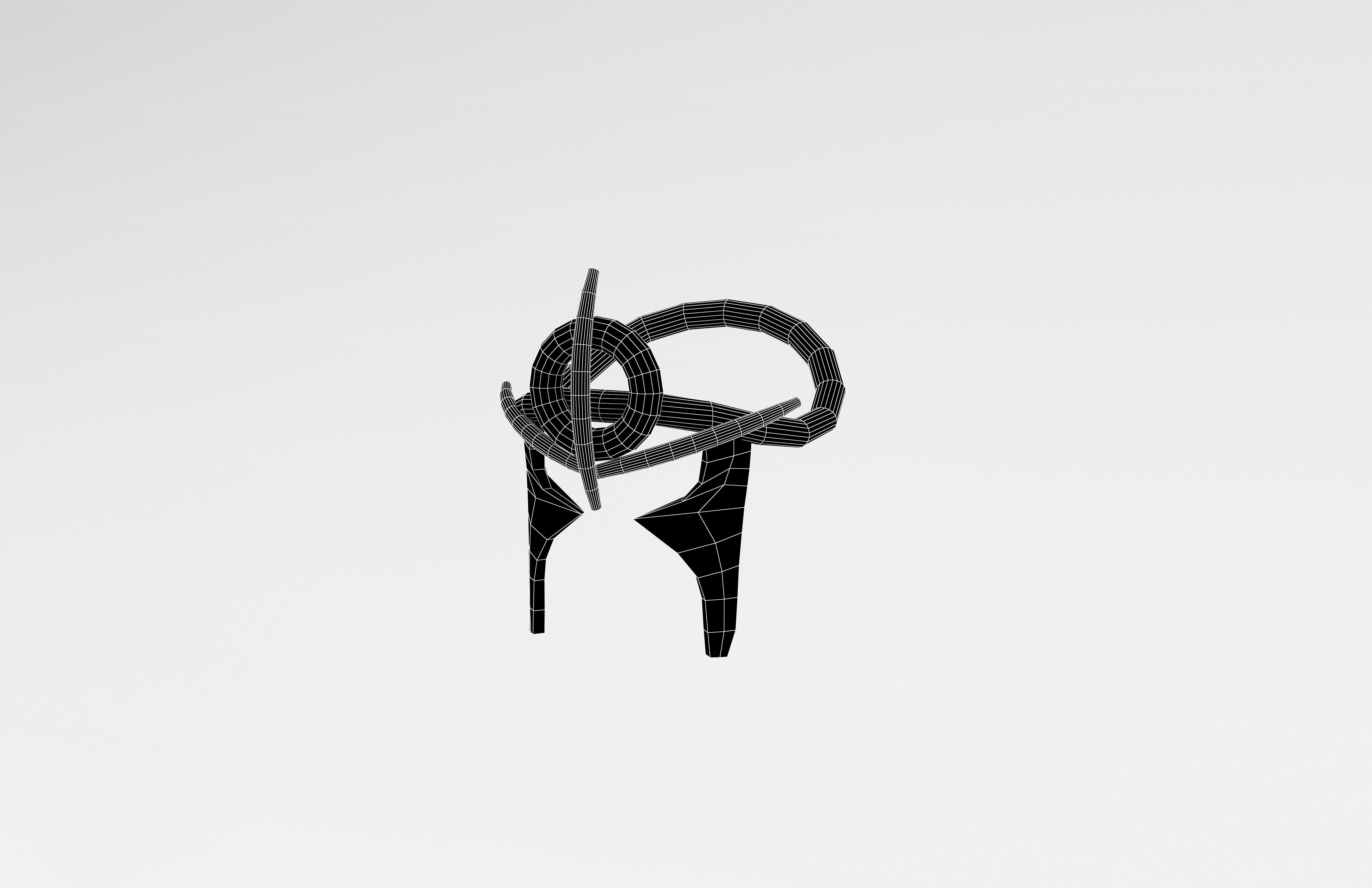 Low Poly Helmet v1 006 Low-poly 3D model_6