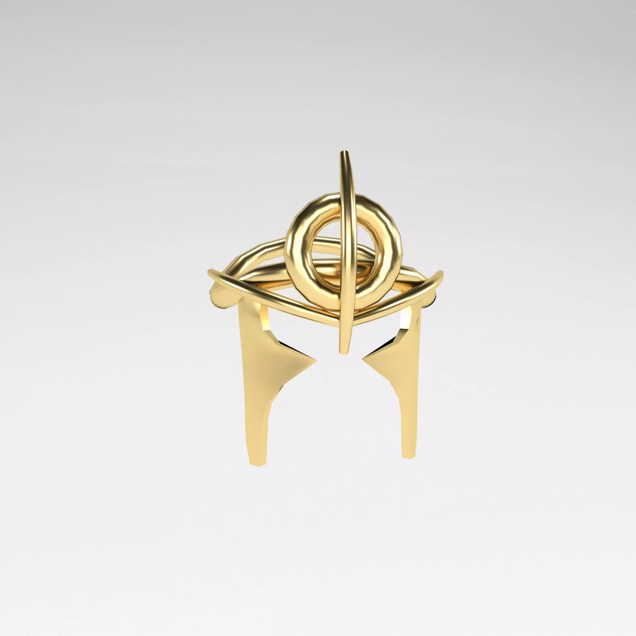 Low Poly Helmet v1 006 Low-poly 3D model_0