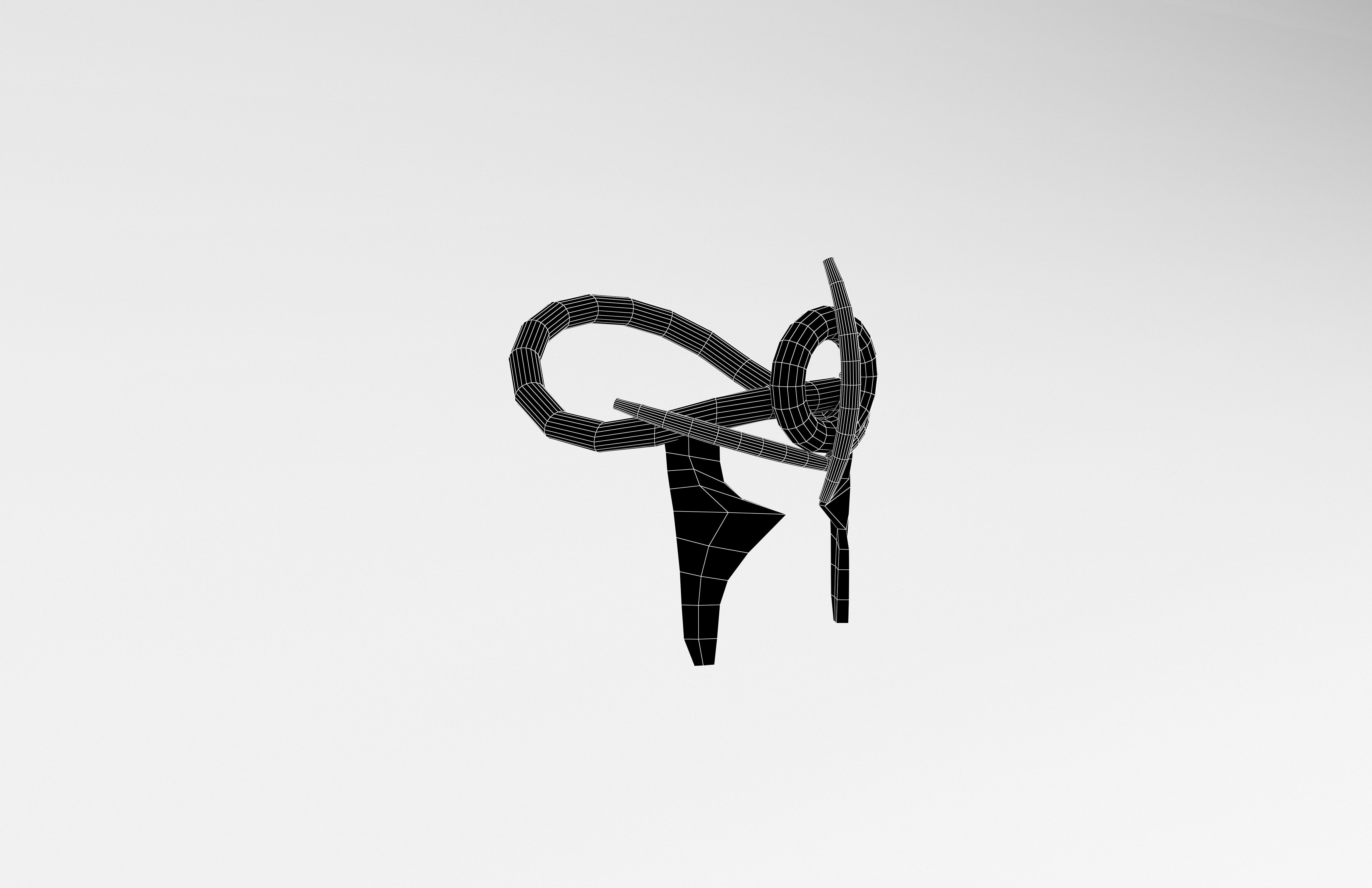 Low Poly Helmet v1 006 Low-poly 3D model_7