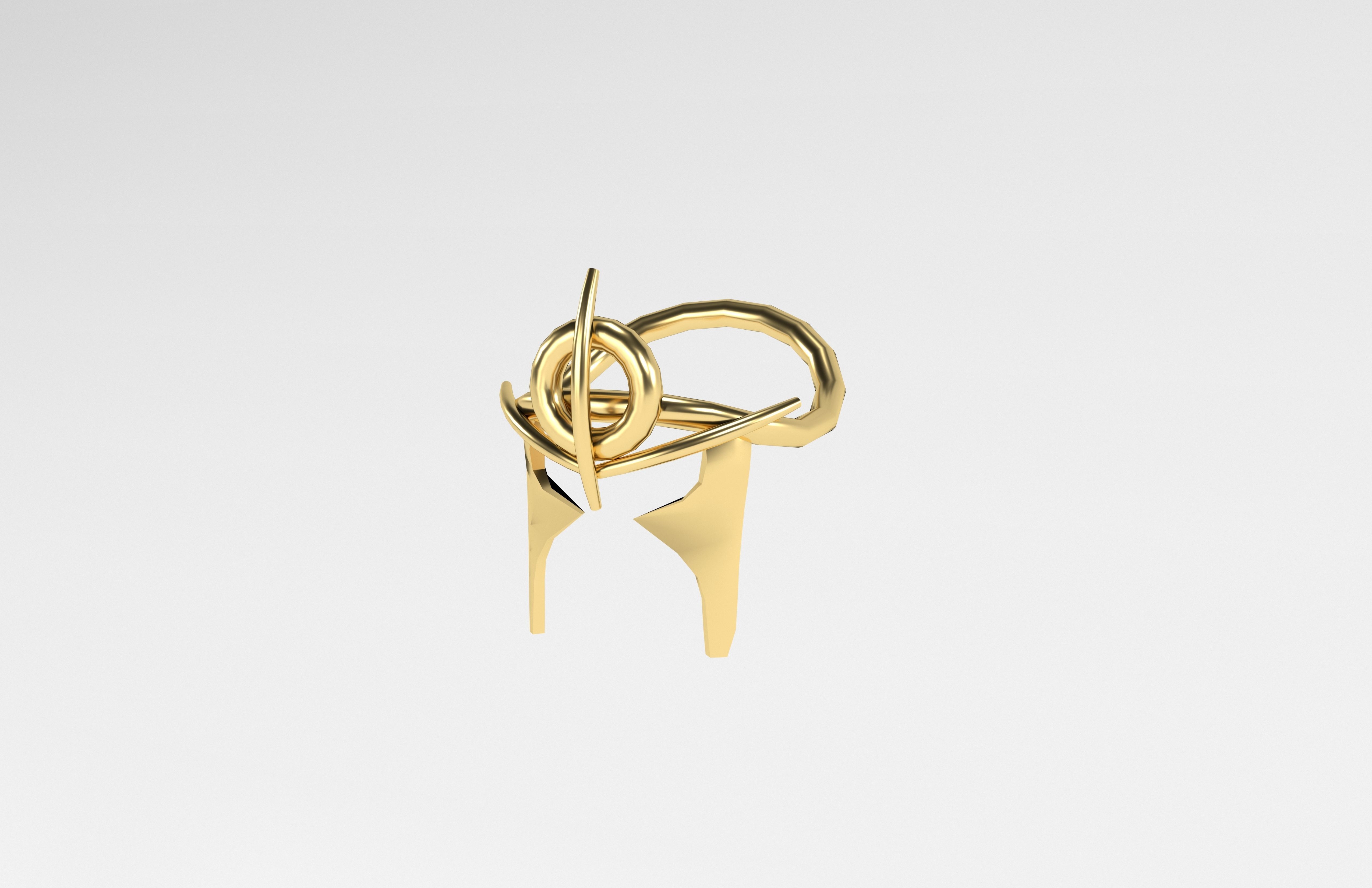 Low Poly Helmet v1 006 Low-poly 3D model_2