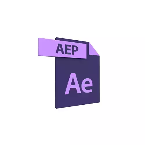 After Effect File Logo v1 001 Free low-poly 3D model