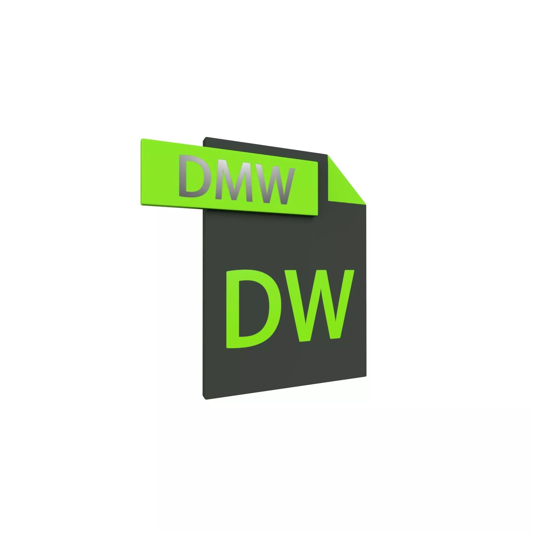 Dreamweaver File Logo v1 001 Free low-poly 3D model