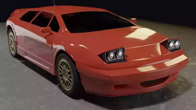Lotus Esprit V8 supercar 3D model