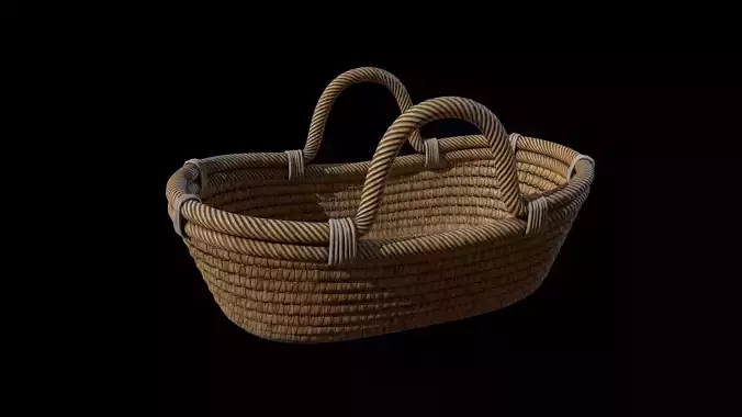 Basket 10k VR Low-poly 3D model
