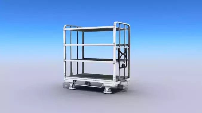 Transport Cart Low-poly 3D model