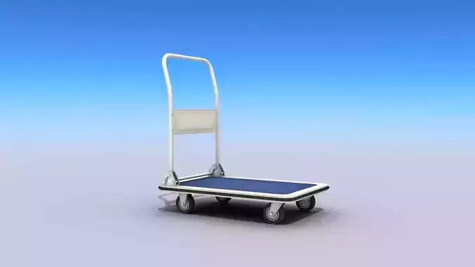 Transport Cart Low-poly 3D model