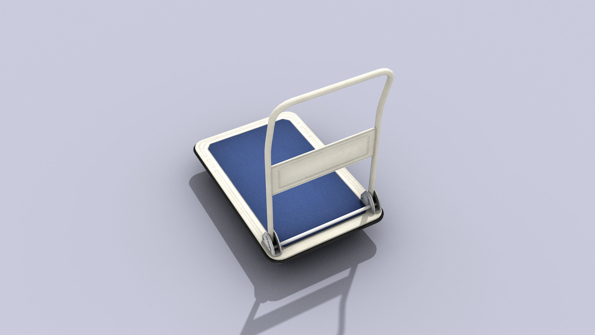 Transport Cart Low-poly 3D model_6