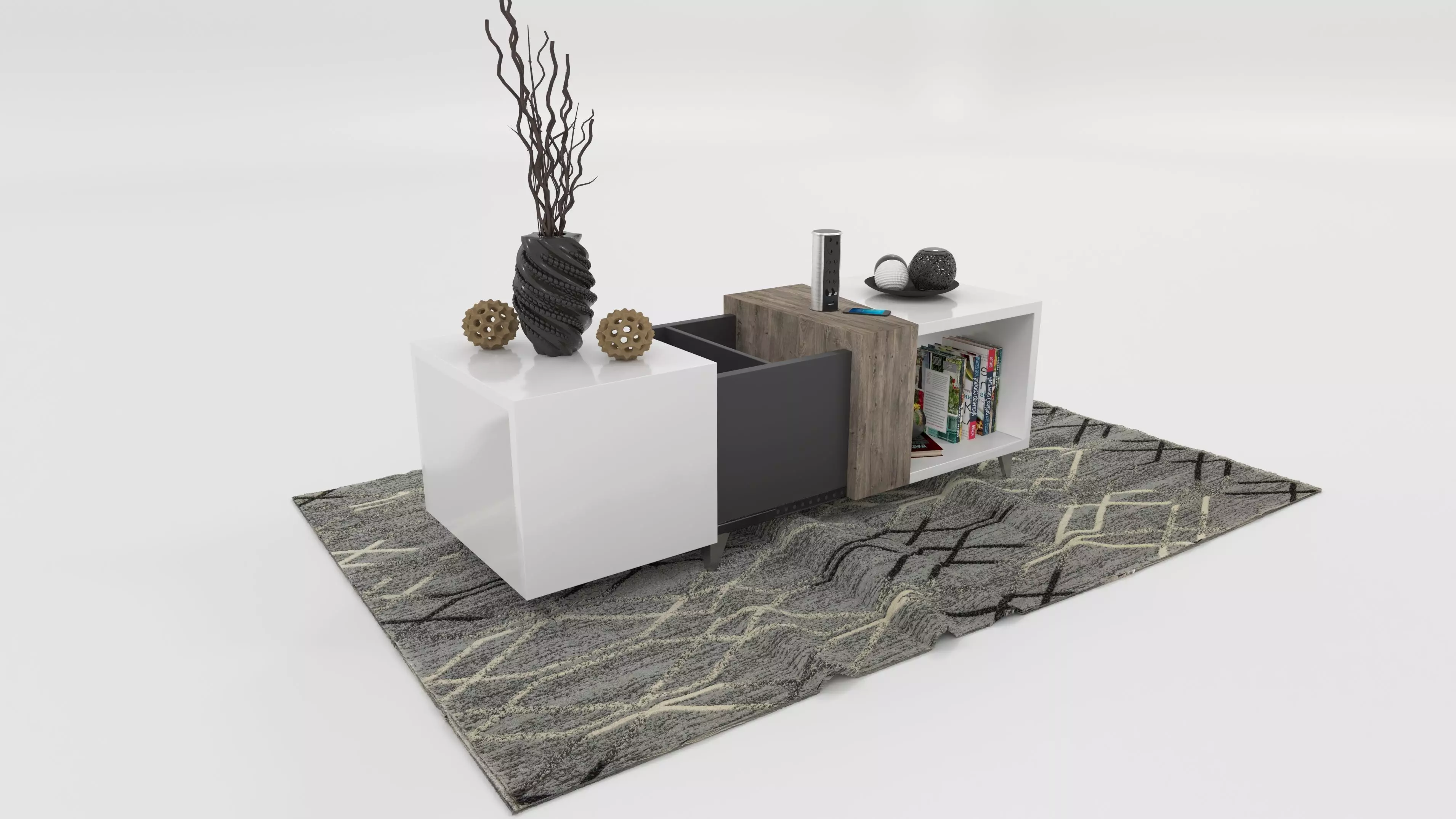Coffee table with hidden compartment Free 3D model