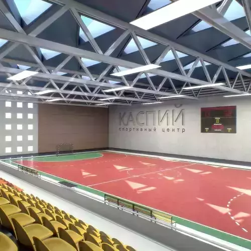 Gym Athletics Interior Low-poly 3D model