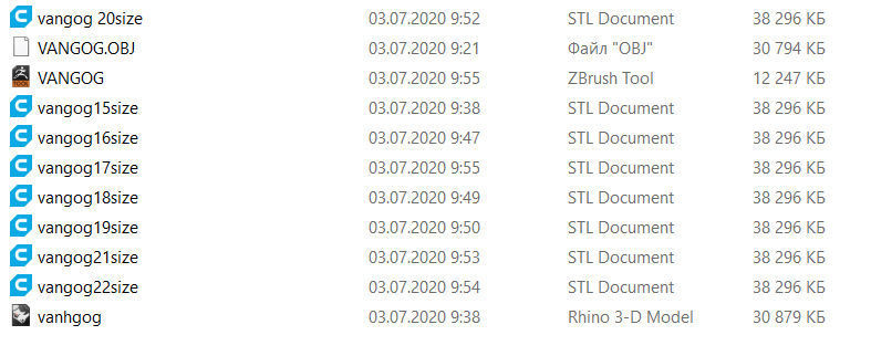 Wedding rings Van Gogh 3D print model 3D print model_6