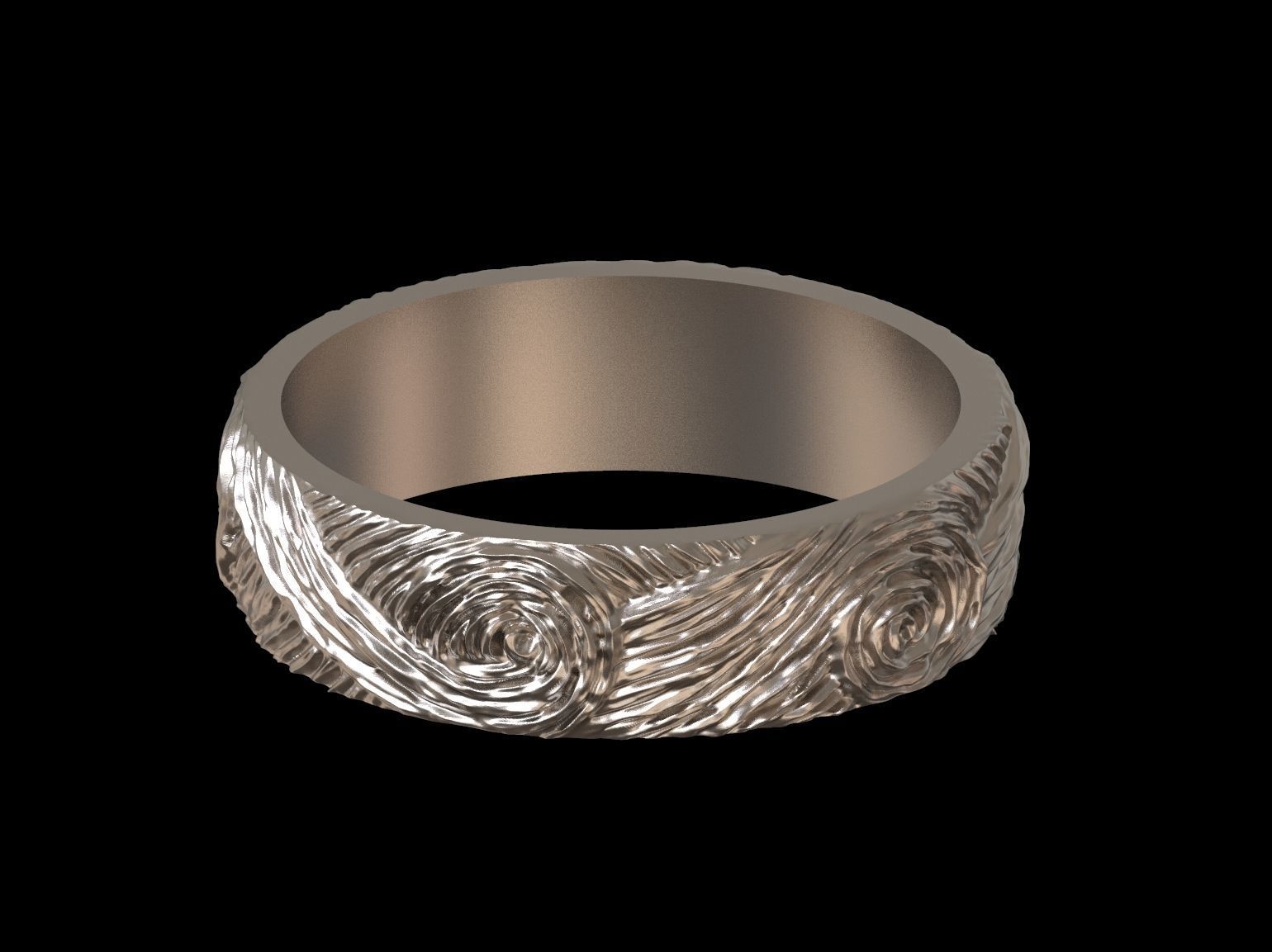 Wedding rings Van Gogh 3D print model 3D print model_42
